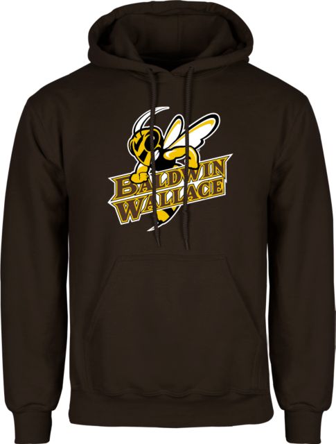 Baldwin Wallace Fleece Hoodie Baldwin Wallace with Mascot Wordmark - ONLINE ONLY