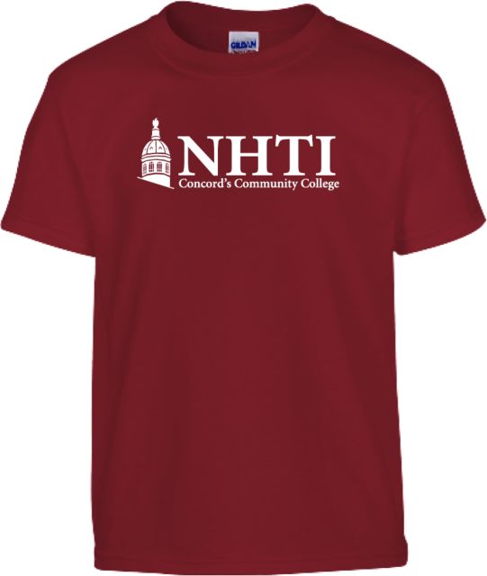 NHTI Concord Youth Cardinal T Shirt NHTI Primary Wordmark - ONLINE ONLY