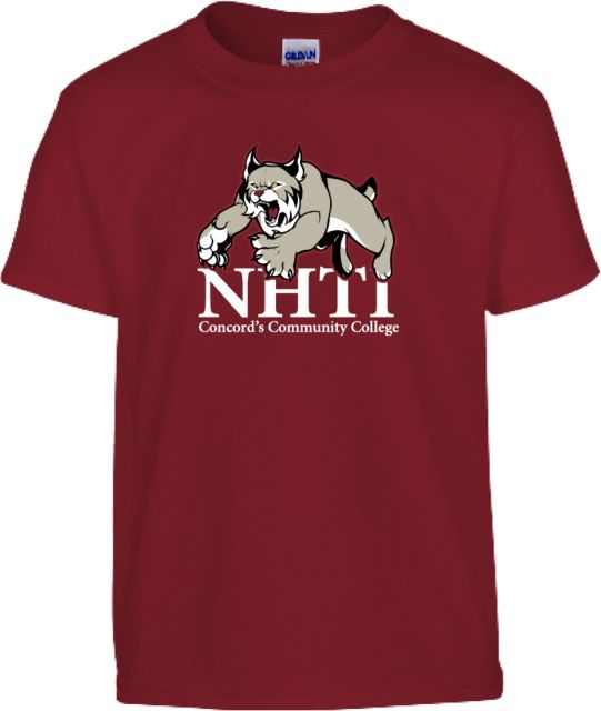 NHTI Concord Youth Cardinal T Shirt NHTI Primary Athletics Mark - ONLINE ONLY