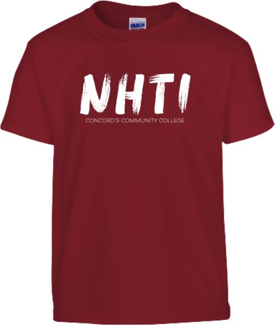 NHTI Concord Youth Cardinal T Shirt NHTI Painted Initials - ONLINE ONLY
