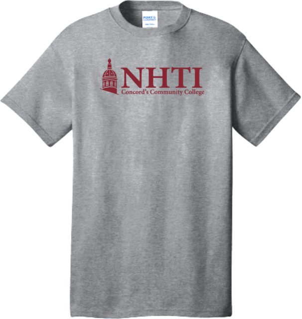 NHTI Concord Extended Athletic Heather T Shirt NHTI Primary Wordmark - PLUS - ONLINE ONLY