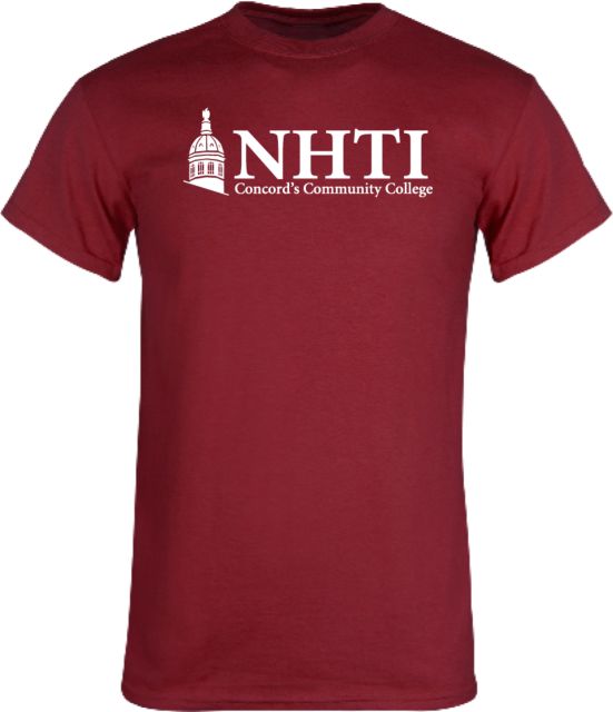 NHTI Concord Cardinal T Shirt NHTI Primary Wordmark - ONLINE ONLY