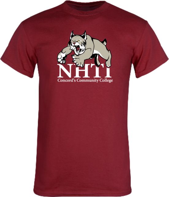 NHTI Concord Cardinal T Shirt NHTI Primary Athletics Mark - ONLINE ONLY