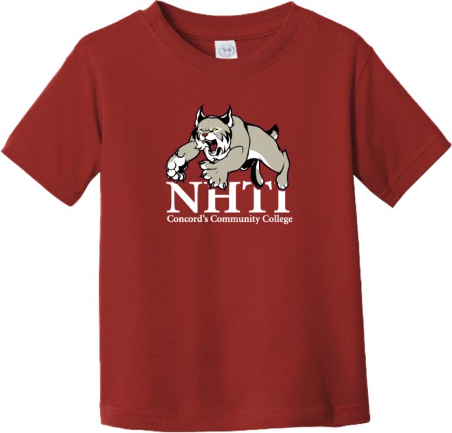 NHTI Concord Toddler Cardinal T Shirt NHTI Primary Athletics Mark - ONLINE ONLY