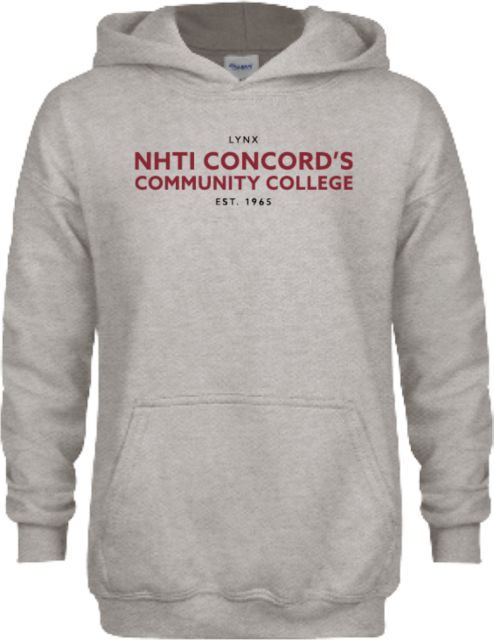 NHTI Concord Youth Fleece Hood NHTI Lynx Concords CC Est 1965 - ONLINE ONLY