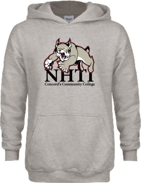 NHTI Concord Youth Fleece Hood NHTI Primary Athletics Mark - ONLINE ONLY