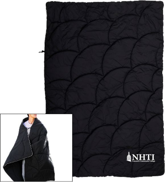 NHTI Concord Wearable Camping Blanket NHTI Primary Wordmark - ONLINE ONLY