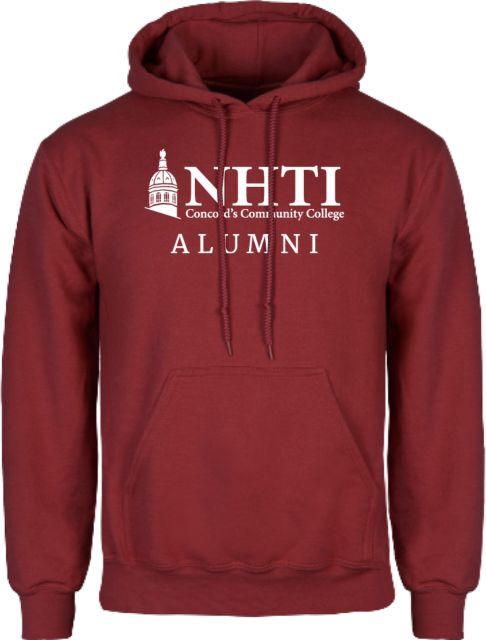 NHTI Concord Cardinal Fleece Hoodie NHTI Primary Mark - Alumni - ONLINE ONLY