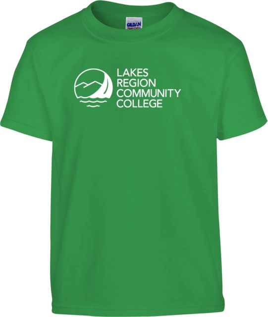 Lakes Region Youth Kelly Green T Shirt Lakes Region CC Primary Mark - ONLINE ONLY