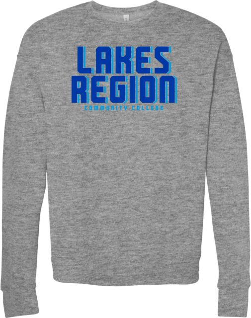 Lakes Region Bella + Canvas Fleece Crew Lakes Region CC Block Shadow - ONLINE ONLY