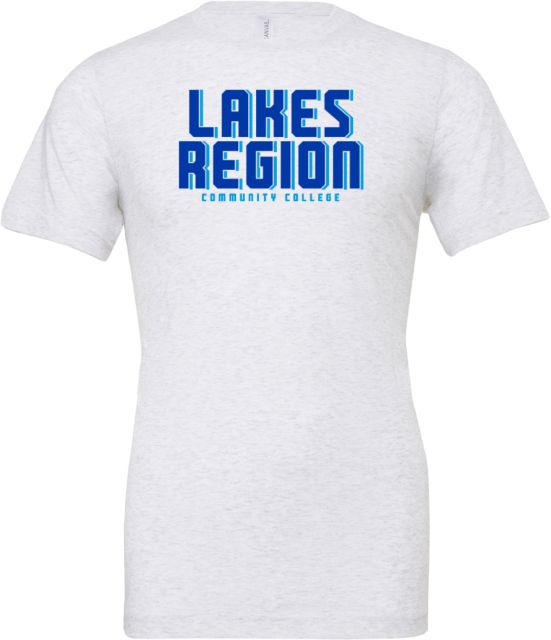 Lakes Region Bella + Canvas Ash Jersey Cotton T Shirt Lakes Region CC Block Shadow - ONLINE ONLY