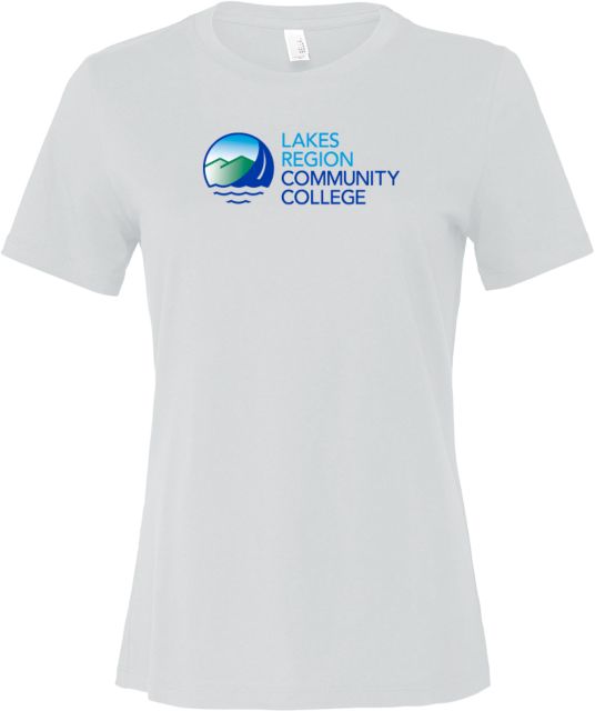 Lakes Region Bella + Canvas Womens Relaxed Cotton T Shirt Lakes Region CC Primary Mark Gradient - ONLINE ONLY