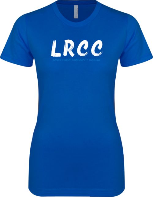 Lakes Region Next Level Womens Boyfriend Tee LRCC Painted Initials - ONLINE ONLY