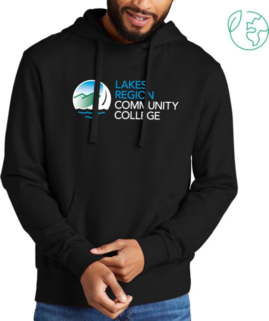 Lakes Region Allmade Organic French Terry Pullover Hoodie Lakes Region CC Primary Mark Gradient - ONLINE ONLY