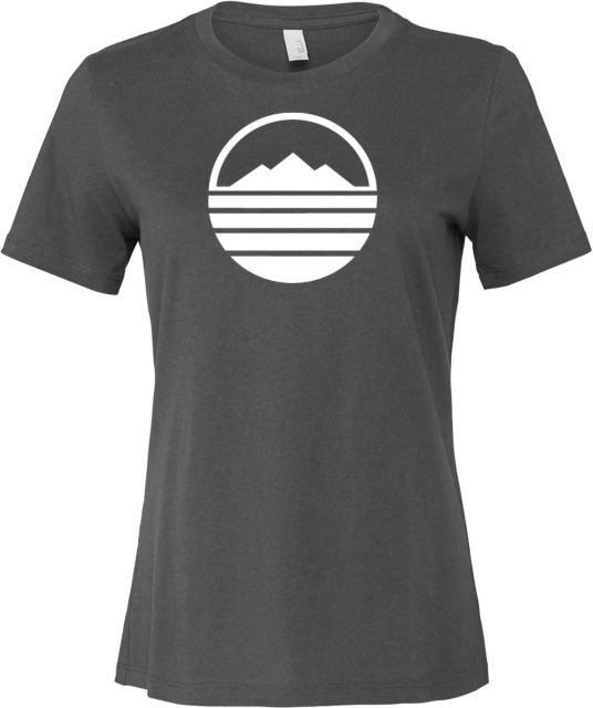 Blue Ridge Bella + Canvas Womens Asphalt Relaxed Cotton T Shirt Ridge Community College Moutain Mark - ONLINE ONLY