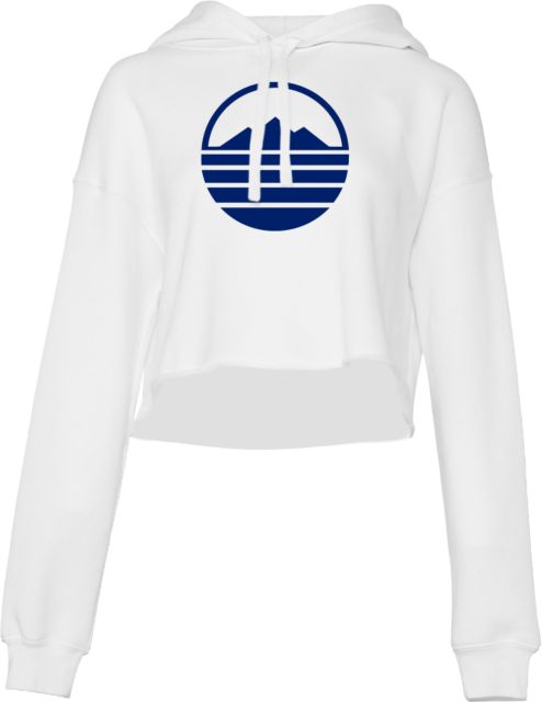 Blue Ridge Bella + Canvas Womens Cropped Fleece Hood Ridge Community College Moutain Mark - ONLINE ONLY