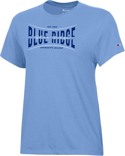 Blue Ridge Champion Womens  Light Core Short Sleeve Tee Ride Community College - Script Est 1967 - ONLINE ONLY