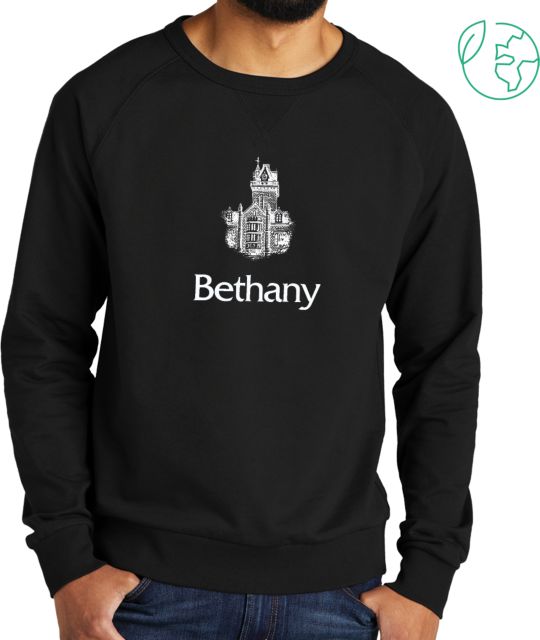 Bethany WV Allmade Organic French Terry Crewneck Sweatshirt Bethany Vertical - ONLINE ONLY