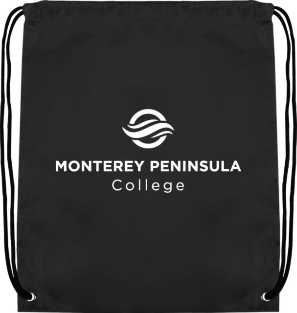 Monterey Peninsula Drawstring Backpack Monterey Peninsula College Primary Mark - ONLINE ONLY