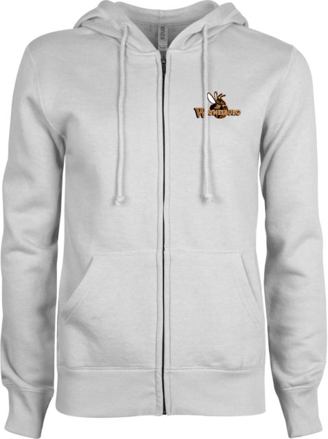 Waynesburg ENZA Ladies Fleece Full Zip Hoodie Waynesburg Primary Logo - ONLINE ONLY