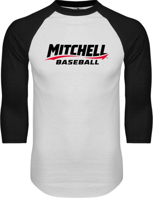 Mitchell College Raglan Baseball T Shirt Baseball Wordmark - ONLINE ONLY