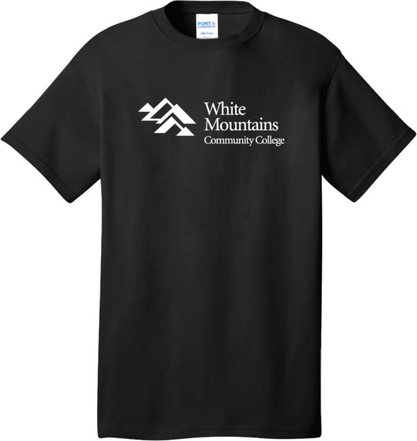 White Mountains Extended T Shirt Mountains Community College Logo - PLUS - ONLINE ONLY