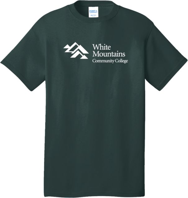 White Mountains Extended T Shirt Mountains Community College Logo - PLUS - ONLINE ONLY
