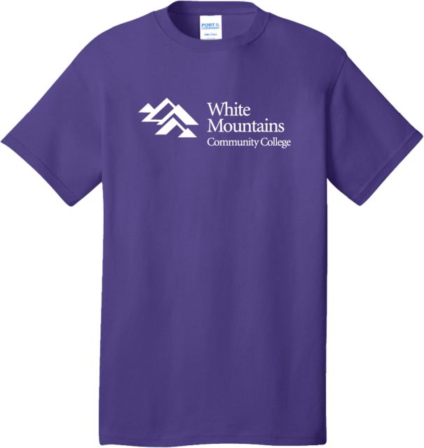White Mountains Extended T Shirt Mountains Community College Logo - PLUS - ONLINE ONLY