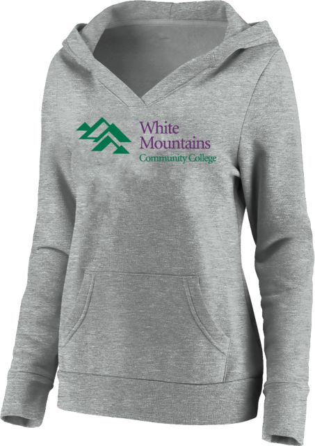 White Mountains Womens Plus Hoodie  Mountains Community College Logo - PLUS - ONLINE ONLY