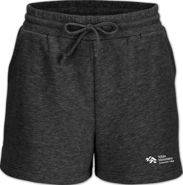 White Mountains Boxercraft Womens Heather Fleece Short Mountains Community College Logo - ONLINE ONLY