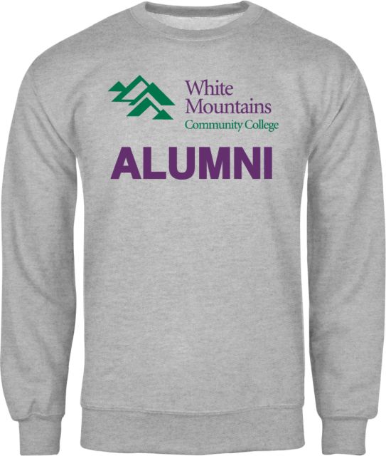 White Mountains Fleece Crew Alumni - Mountains Community College Logo - ONLINE ONLY