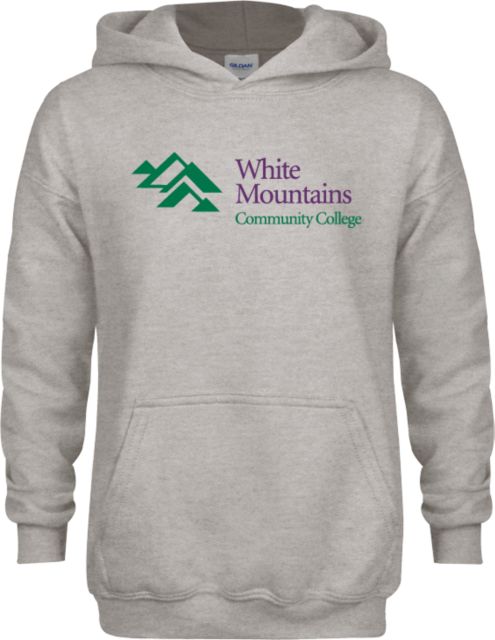 White Mountains Youth Fleece Hood Mountains Community College Logo - ONLINE ONLY