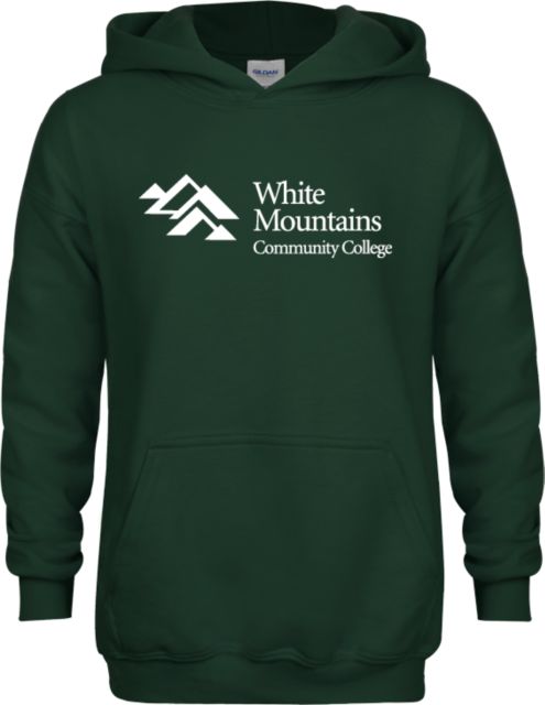 White Mountains Youth Fleece Hoodie Mountains Community College Logo - ONLINE ONLY