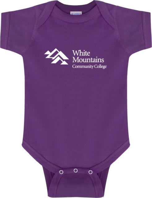White Mountains Infant Bodysuit Mountians Community College Logo - ONLINE ONLY