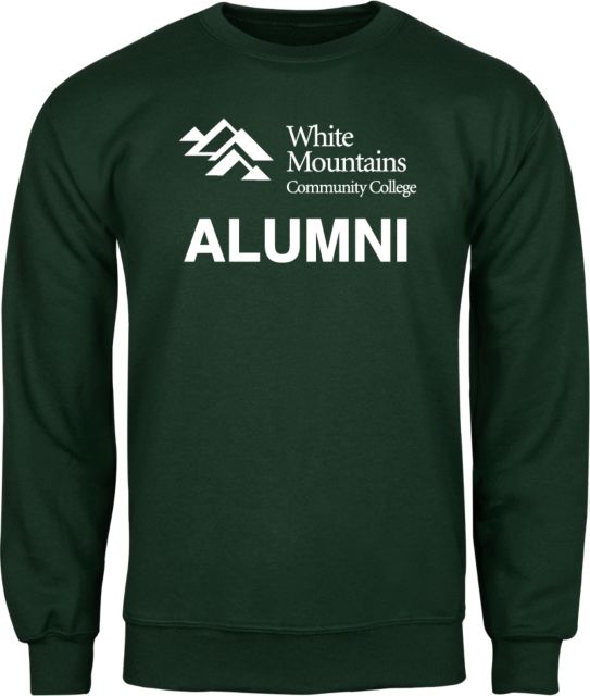 White Mountains Fleece Crew Alumni - Mountains Community College Logo - ONLINE ONLY