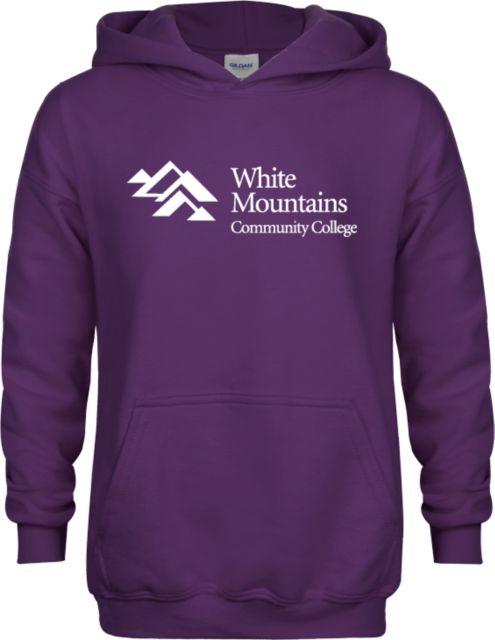 White Mountains Youth Fleece Hoodie Mountains Community College Logo - ONLINE ONLY