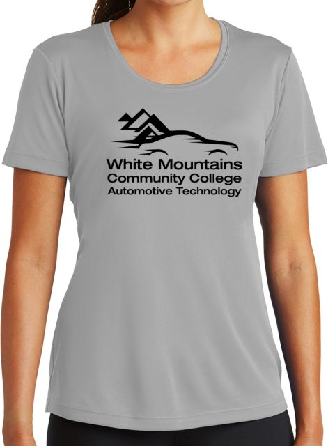 White Mountains Womens Performance Short Sleeve Tee Mountains Community College Automotive Technology - ONLINE ONLY
