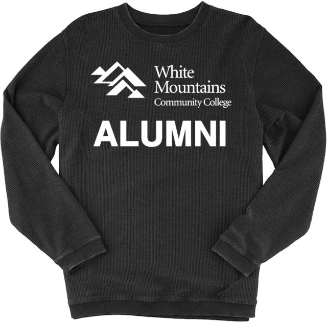 White Mountains Boxercraft Womens Corded Crew Alumni - Mountains Community College Logo - ONLINE ONLY
