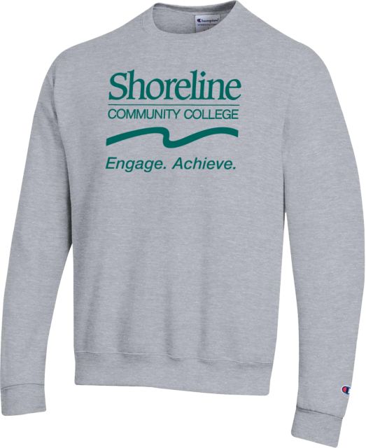 Shoreline Champion Fleece Crew Shoreline Community College Primary Word mark w/ Tagline - ONLINE ONLY