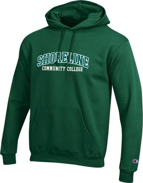 Shoreline Champion Fleece Hoodie Arched Shoreline Communtiy College - ONLINE ONLY