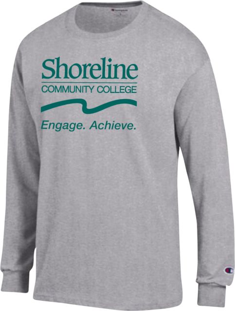 Shoreline Champion Oxford Long Sleeve T Shirt Shoreline Community College Primary Word mark w/ Tagline - ONLINE ONLY