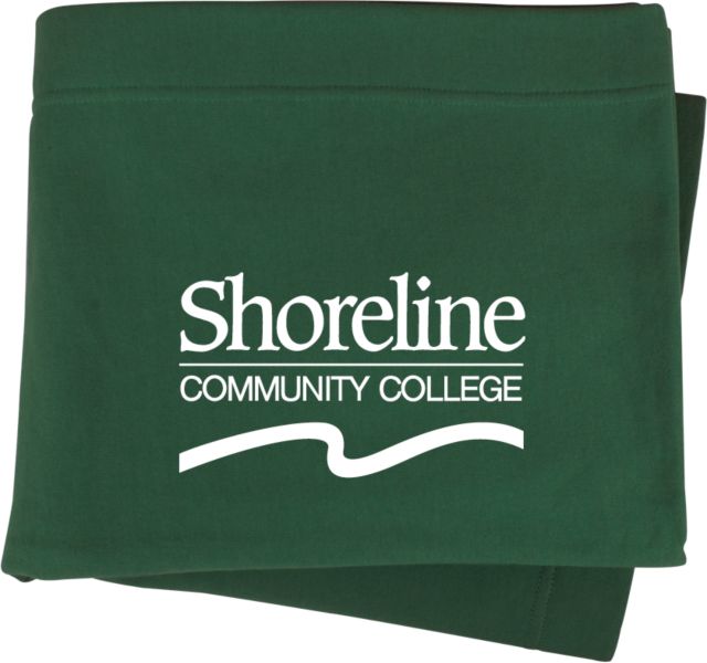 Shoreline Sweatshirt Blanket Shoreline Community College Primary Word mark - ONLINE ONLY