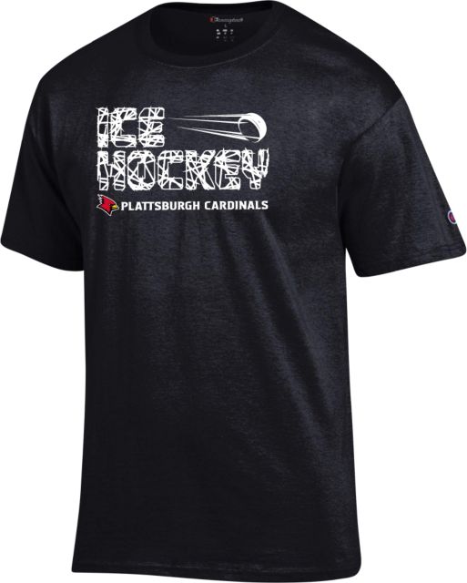 SUNY Plattsburgh Champion T Shirt Cardinals Ice Hockey - ONLINE ONLY