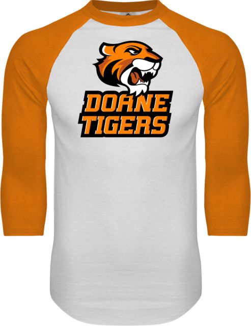 Doane Univ Raglan Baseball T Shirt Thomas Doanes Tigers - ONLINE ONLY