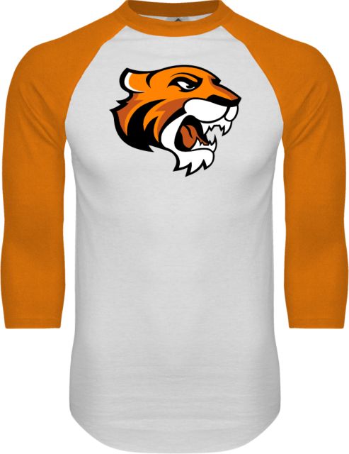 Doane Univ Raglan Baseball T Shirt Thomas Tiger Head - ONLINE ONLY