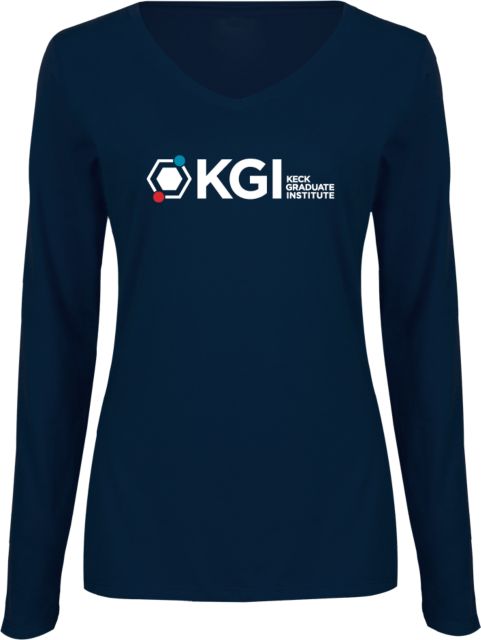 Keck Graduate Institute Women's V-Neck Long Sleeve T-Shirt - ONLINE ONLY