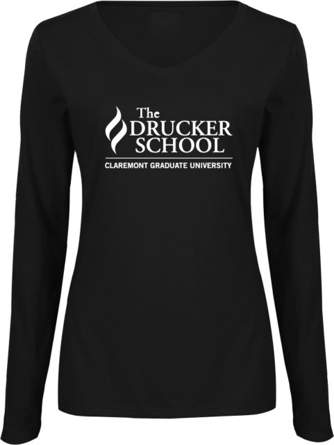 Claremont Graduate University Drucker School Women's V-Neck Long Sleeve T-Shirt - ONLINE ONLY