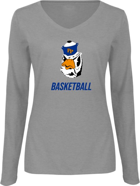 Pomona-Pitzer Sagehens Basketball Women's V-Neck Long Sleeve T-Shirt - ONLINE ONLY