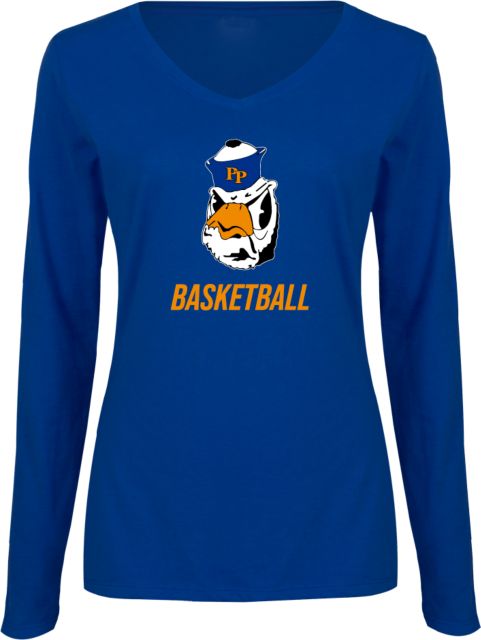 Pomona-Pitzer Sagehens Basketball Women's V-Neck Long Sleeve T-Shirt - ONLINE ONLY