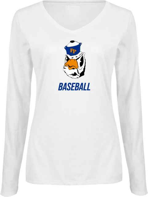 Pomona-Pitzer Sagehens Baseball Women's V-Neck Long Sleeve T-Shirt - ONLINE ONLY